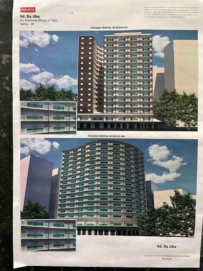 Pe Na Areia Em Santos! Que Vista Mar! Apartment ซันโตส ภายนอก รูปภาพ